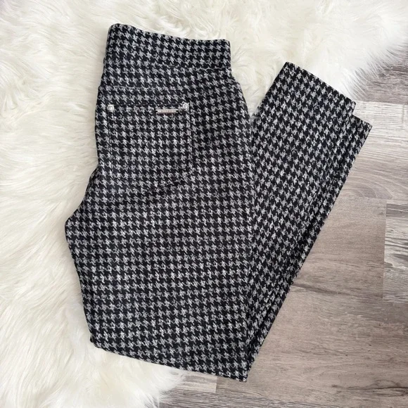 New Michael Kors Black and White Houndstooth Legging- Pants - Picture 4 of 4